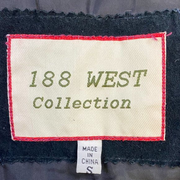 188 West Collection Jacket Genuine Leather Black Size S  SKU 000344-9 - Picture 7 of 7
